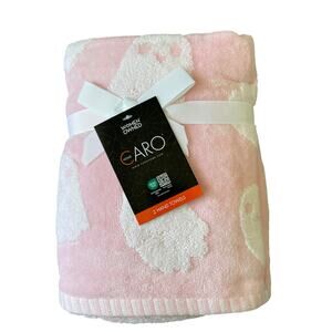 Caro Home Halloween Ghost Hand Towels 18x28 Plush Pink & White Set of 2 New